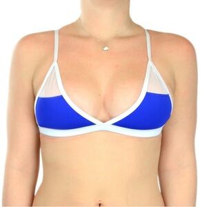 Hoaka Luna royal bikini top size Medium  - Like new!